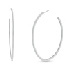 Thumbnail Image 1 of Previously Owned - 1/3 CT. T.W. Diamond Hoop Earrings in 10K White Gold
