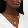 Thumbnail Image 2 of Previously Owned - 1/4 CT. T.W. Diamond Swirl Heart Pendant in 10K White Gold