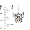 Thumbnail Image 2 of Previously Owned - Black Hills Gold Oxidized Butterfly Drop Earrings in Sterling Silver