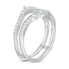 Thumbnail Image 2 of Previously Owned - 1/2 CT. T.W. Diamond Crown Vintage-Style Solitaire Enhancer in 10K White Gold