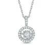 Thumbnail Image 1 of Previously Owned - 1/8 CT. T.W. Diamond Frame Pendant in Sterling Silver