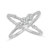 Thumbnail Image 1 of Previously Owned - 1/3 CT. T.W. Diamond Orbit Ring in 10K White Gold