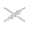 Thumbnail Image 4 of Previously Owned - 1/3 CT. T.W. Diamond Orbit Ring in 10K White Gold