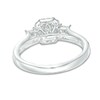 Thumbnail Image 3 of Previously Owned - 1 CT. T.W. Emerald-Cut Diamond Past Present Future® Frame Engagement Ring in 14K White Gold