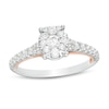 Thumbnail Image 1 of Previously Owned - 3/4 CT. T.W. Diamond Oval Frame Engagement Ring in 14K Two-Tone Gold