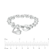 Thumbnail Image 4 of Previously Owned - The Kindred Heart from Vera Wang Love Collection 1/10 CT. T.W. Diamond Bracelet in Sterling Silver