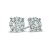 Thumbnail Image 1 of Previously Owned - 1 CT. T.W. Diamond Frame Stud Earrings in 14K White Gold