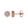 Thumbnail Image 2 of Previously Owned - 1/3 CT. T.W. Composite Diamond Flower Stud Earrings in 10K Rose Gold