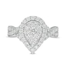 Thumbnail Image 4 of Previously Owned - 1 CT. T.W. Composite Pear Diamond Frame Twist Shank Engagement Ring in 10K White Gold