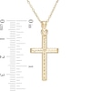 Thumbnail Image 3 of Previously Owned - Diamond-Cut Cross Pendant in 10K Gold