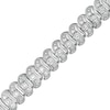 Thumbnail Image 1 of Previously Owned - 1 CT. T.W. Diamond Cascading Tennis-Style "S" Bracelet in Sterling Silver - 7.25"
