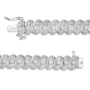 Thumbnail Image 1 of Previously Owned - 1 CT. T.W. Diamond Cascading Tennis-Style "S" Bracelet in Sterling Silver - 7.25"
