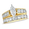 Thumbnail Image 1 of Previously Owned - 3 CT. T.W. Marquise Diamond Bridal Set in 14K Gold with Diamond Accents