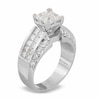 Thumbnail Image 2 of Previously Owned - 2-3/4 CT. T.W. Princess-Cut Composite Diamond Ring in 14K White Gold