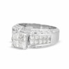 Thumbnail Image 3 of Previously Owned - 2-3/4 CT. T.W. Princess-Cut Composite Diamond Ring in 14K White Gold