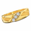 Thumbnail Image 1 of Previously Owned - 1/4 CT. T.W. Diamond Three Stone Band in 10K Gold
