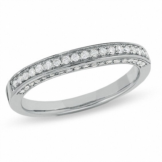 Previously Owned - 1/4 CT. T.w. Diamond PavÃ© Band in 14K White Gold