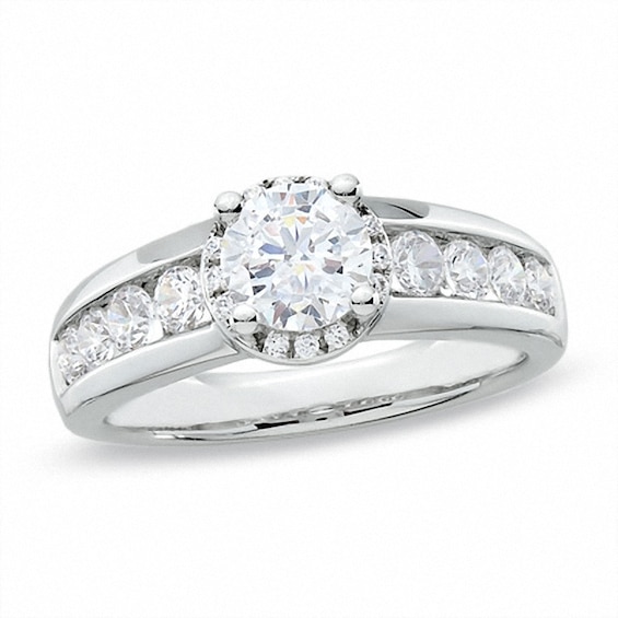 Previously Owned - 1-1/2 CT. T.w. Diamond Solitaire Ring in 14K White Gold