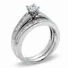 Thumbnail Image 2 of Previously Owned - 1 CT. T.W. Princess-Cut Diamond Bridal Set in 14K White Gold