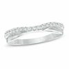 Thumbnail Image 1 of Previously Owned - 1/4 CT. T.W. Diamond Twist Contour Band in 14K White Gold