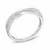 Thumbnail Image 2 of Previously Owned - 1/4 CT. T.W. Diamond Twist Contour Band in 14K White Gold