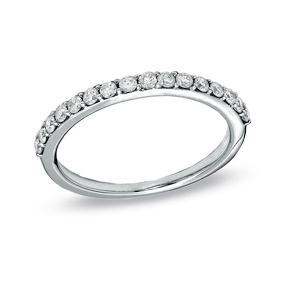 Previously Owned - 1/3 CT. T.w. Diamond Wedding Band in 14K White Gold