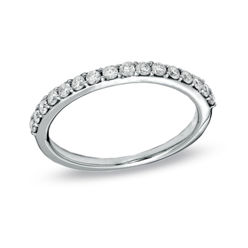 Main Image 1 of Previously Owned - 1/3 CT. T.W. Diamond Wedding Band in 14K White Gold