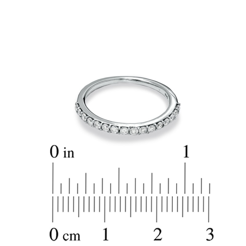 Main Image 2 of Previously Owned - 1/3 CT. T.W. Diamond Wedding Band in 14K White Gold