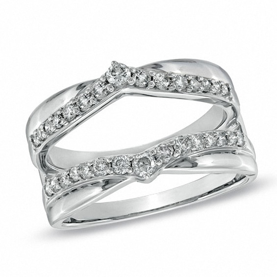 Previously Owned - 1/2 CT. T.w. Diamond Solitaire Enhancer in 14K White Gold