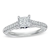 Thumbnail Image 0 of Previously Owned - Vera Wang Love Collection 1-1/2 CT. T.W. Princess-Cut Diamond Engagement Ring in 14K White Gold
