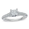 Thumbnail Image 0 of Previously Owned - Vera Wang Love Collection 1-1/2 CT. T.W. Princess-Cut Diamond Engagement Ring in 14K White Gold