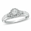 Thumbnail Image 1 of Previously Owned - 3/4 CT. T.W. Diamond Frame Engagement Ring in 14K White Gold