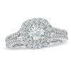 Thumbnail Image 1 of Previously Owned - Vera Wang Love Collection 1-1/2 CT. T.W. Diamond Split Shank Engagement Ring in 14K White Gold
