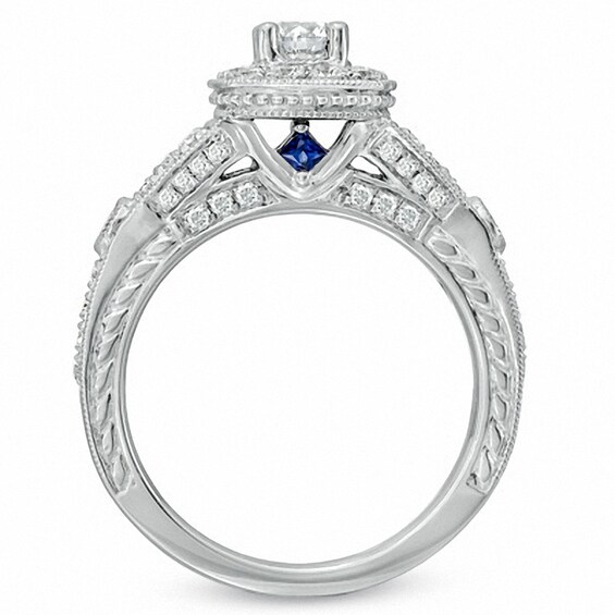 Previously Owned - Vera Wang Love Collection 1 CT. T.w. Diamond Engagement Ring in 14K White Gold