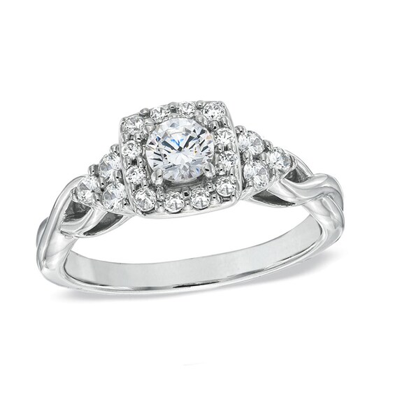 Previously Owned - Celebration Grand® 3/4 CT. T.w. Diamond Engagement Ring in 14K White Gold (I/I1)