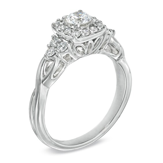 Previously Owned - Celebration GrandÂ® 3/4 CT. T.w. Diamond Engagement Ring in 14K White Gold (I/I1)