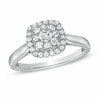 Thumbnail Image 1 of Previously Owned - 1/2 CT. T.W. Diamond Cluster Cushion Frame Engagement Ring in 14K White Gold