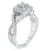 Thumbnail Image 2 of Previously Owned - Celebration Lux® 1 CT. T.W. Princess-Cut Diamond Engagement Ring in 14K White Gold (I/SI2)
