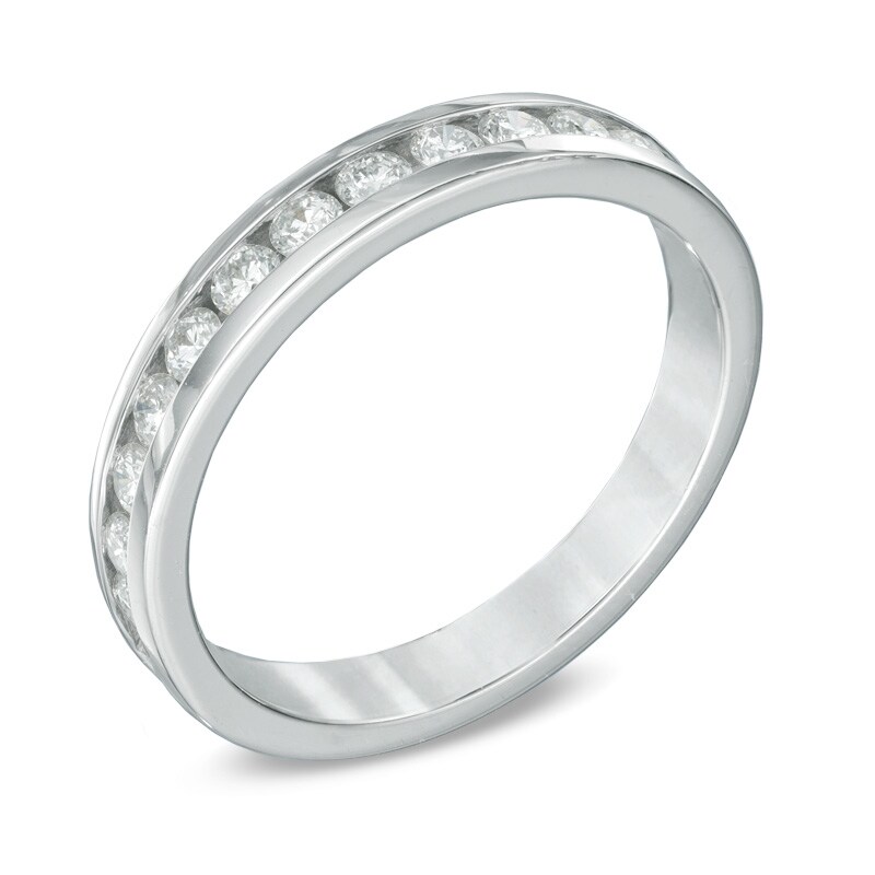 Main Image 2 of Previously Owned - 1/2 CT. T.W. Diamond Band in 10K White Gold