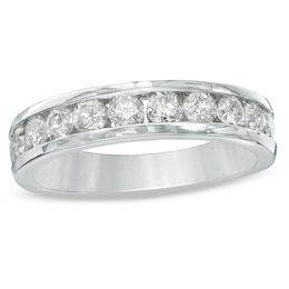 Previously Owned - 1 CT. T.W. Diamond Band in 10K White Gold