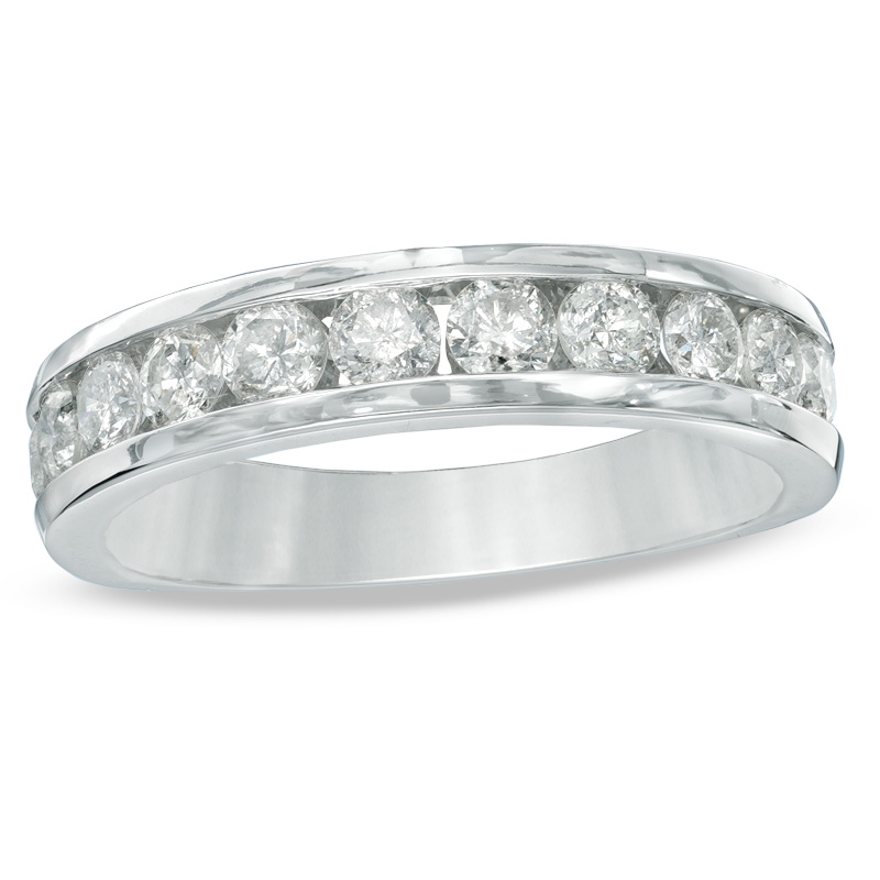 Main Image 1 of Previously Owned - 1 CT. T.W. Diamond Band in 10K White Gold