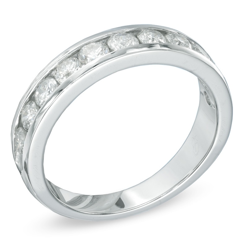 Main Image 2 of Previously Owned - 1 CT. T.W. Diamond Band in 10K White Gold