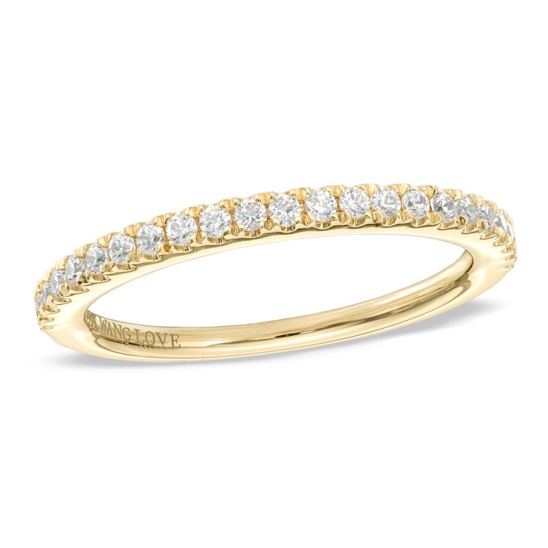 Main Image 1 of Previously Owned - Vera Wang Love Collection 1/4 CT. T.W. Diamond Wedding Band in 14K Gold