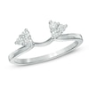 Thumbnail Image 1 of Previously Owned - 1/5 CT. T.W. Diamond Tri-Side Solitaire Enhancer in 10K White Gold
