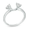 Thumbnail Image 2 of Previously Owned - 1/5 CT. T.W. Diamond Tri-Side Solitaire Enhancer in 10K White Gold