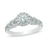 Thumbnail Image 1 of Previously Owned - Vera Wang Love Collection 3/4 CT. T.W. Diamond Frame Engagement Ring in 14K White Gold
