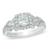 Thumbnail Image 1 of Previously Owned - Vera Wang Love Collection 1 CT. T.W. Princess-Cut Diamond Frame Engagement Ring in 14K White Gold