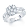 Thumbnail Image 2 of Previously Owned - 2-7/8 CT. T.W. Diamond Cluster Bridal Set in 10K White Gold
