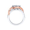 Thumbnail Image 2 of Previously Owned - Ever Us® 3/4 CT. T.W. Two-Stone Diamond Swirl Anniversary Band in 14K Two-Tone Gold