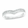 Thumbnail Image 1 of Previously Owned - 1/4 CT. T.W. Diamond Chevron Anniversary Band in 10K White Gold